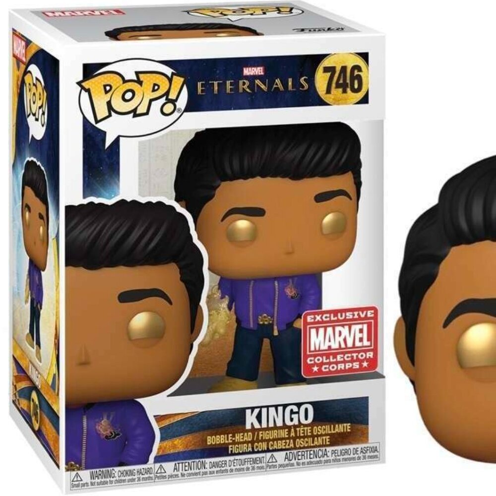 Funko Pop! Marvel Eternals - Kingo 746, Exclusive Marvel Collector Corps